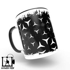 Mug Modèle 15 Tasse de couleur de bord noir (11 oz)