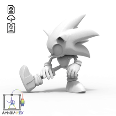 Figurine Sonic étirement | Fichier STL à télécharger impression 3D