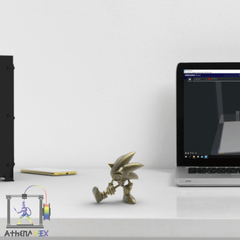 Figurine Sonic étirement | Fichier STL à télécharger impression 3D