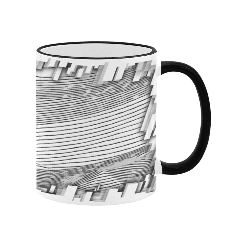 
            
                Charger l&amp;#39;image dans la galerie, Mug filament 3d modèle 0.1 blanc Tasse de couleur de bord noir (11 oz)
            
        