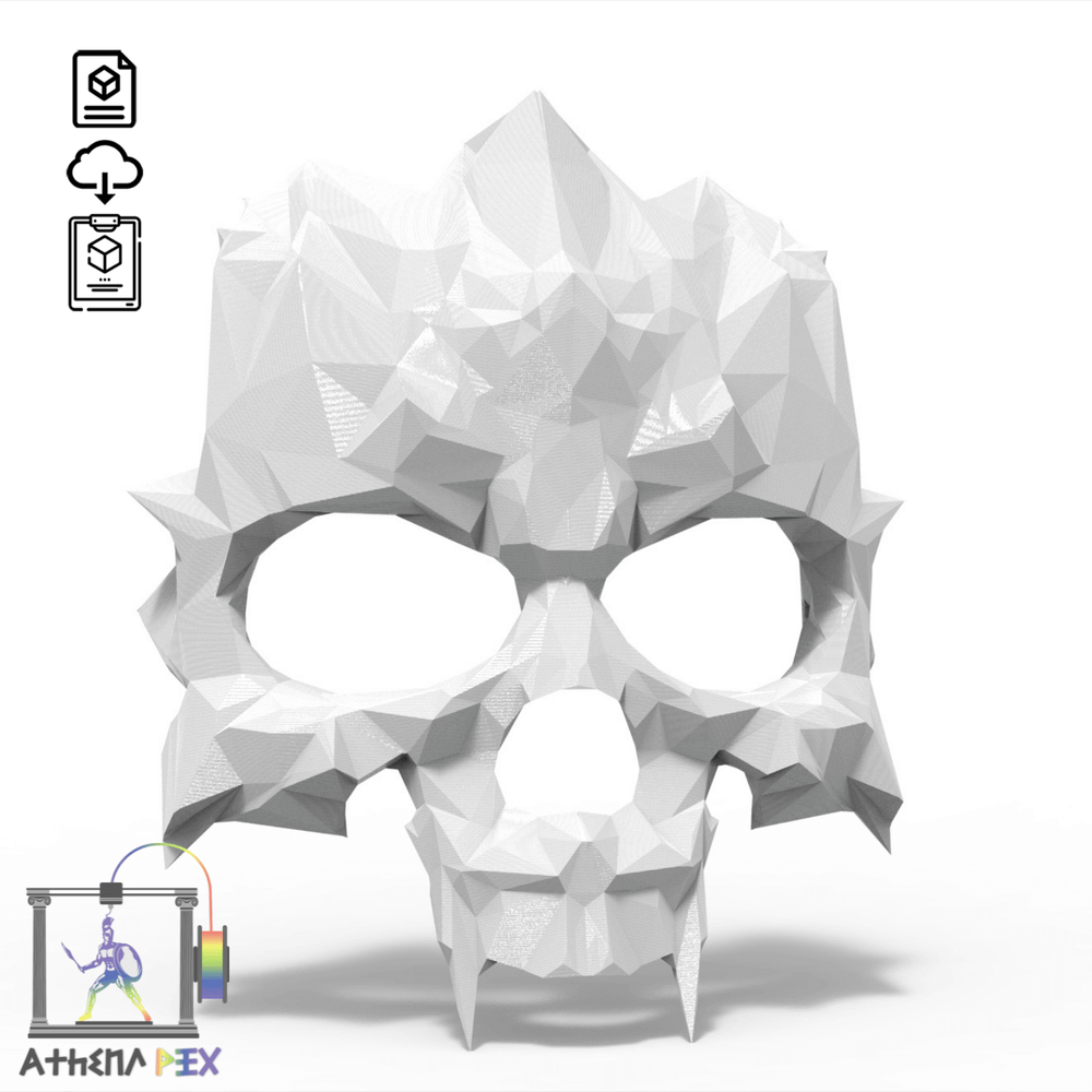 Fichier STL, impression 3D, Masque tête de mort Solo