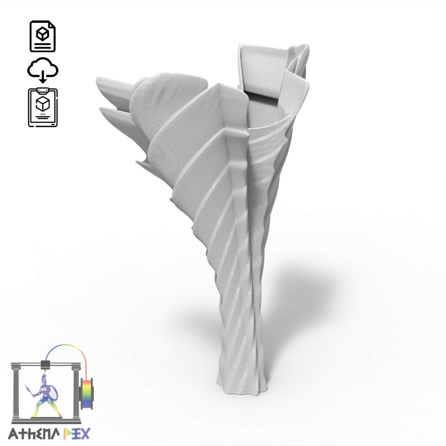 Fichier STL à télécharger | impression 3D - Vase imprimante 3D spirale ange Fichier STL déco à télécharger | impression 3D - Vase imprimante 3D spirale ange Présentation : Depuis la nuit des temps, l’Homme a toujours recherché à posséder le contrôle sur l