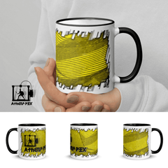 Mug filament 3d modèle 0.3 jaune Tasse de couleur de bord noir (11 oz) Mug Modèle 0.3 jaune Tasse de couleur de bord (11 oz) Modèle de présentation 3D rendu du motif globale. Pour mieux vous montré sa représentation. Chez Athena Pix, nous avons pour missi